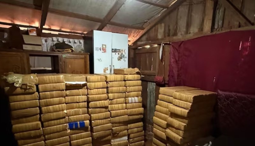 La SENAD logró descubrir un depósito clandestino en el distrito de Mbaracayú.