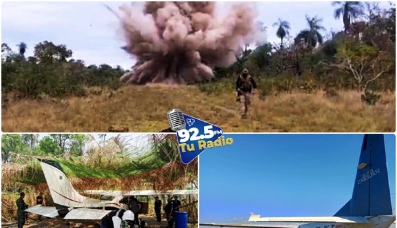 Operativo. Uno de los casos en los que se destruyó una de las tantas pistas en la clandestinidad del interior del país.