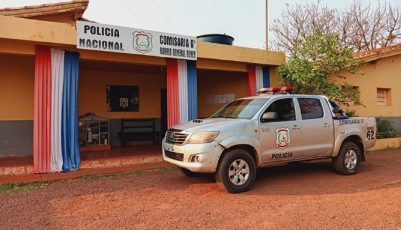 La denuncia fue realizada en la sede de la Comisaría 6ª del barrio General Ignacio Genes de Pedro Juan Caballero.