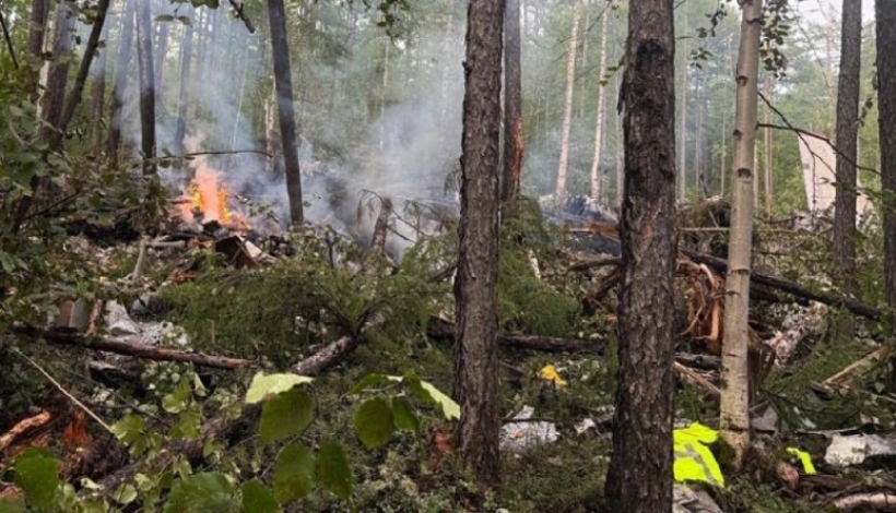Tragedia. Restps del avión Antonov A-24.